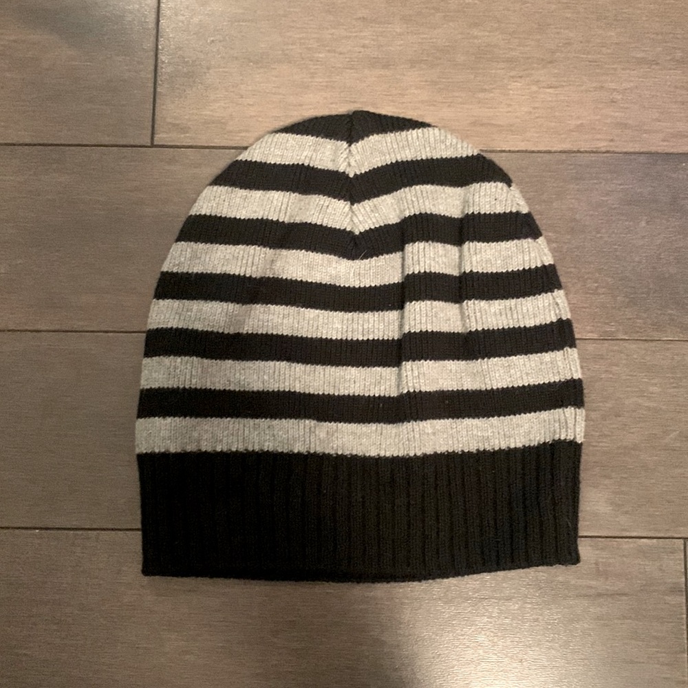 Toque, One Size, Black + Grey Knit